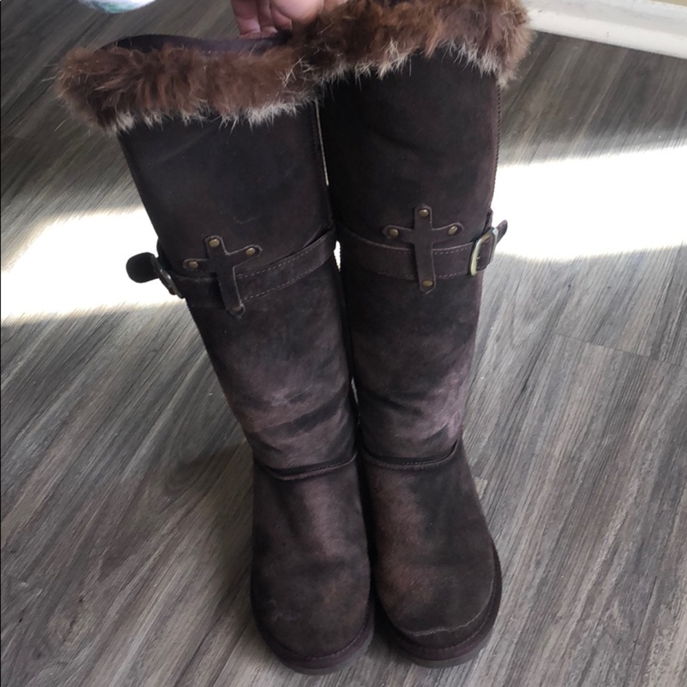 Used Genuine Leather knee-high boots